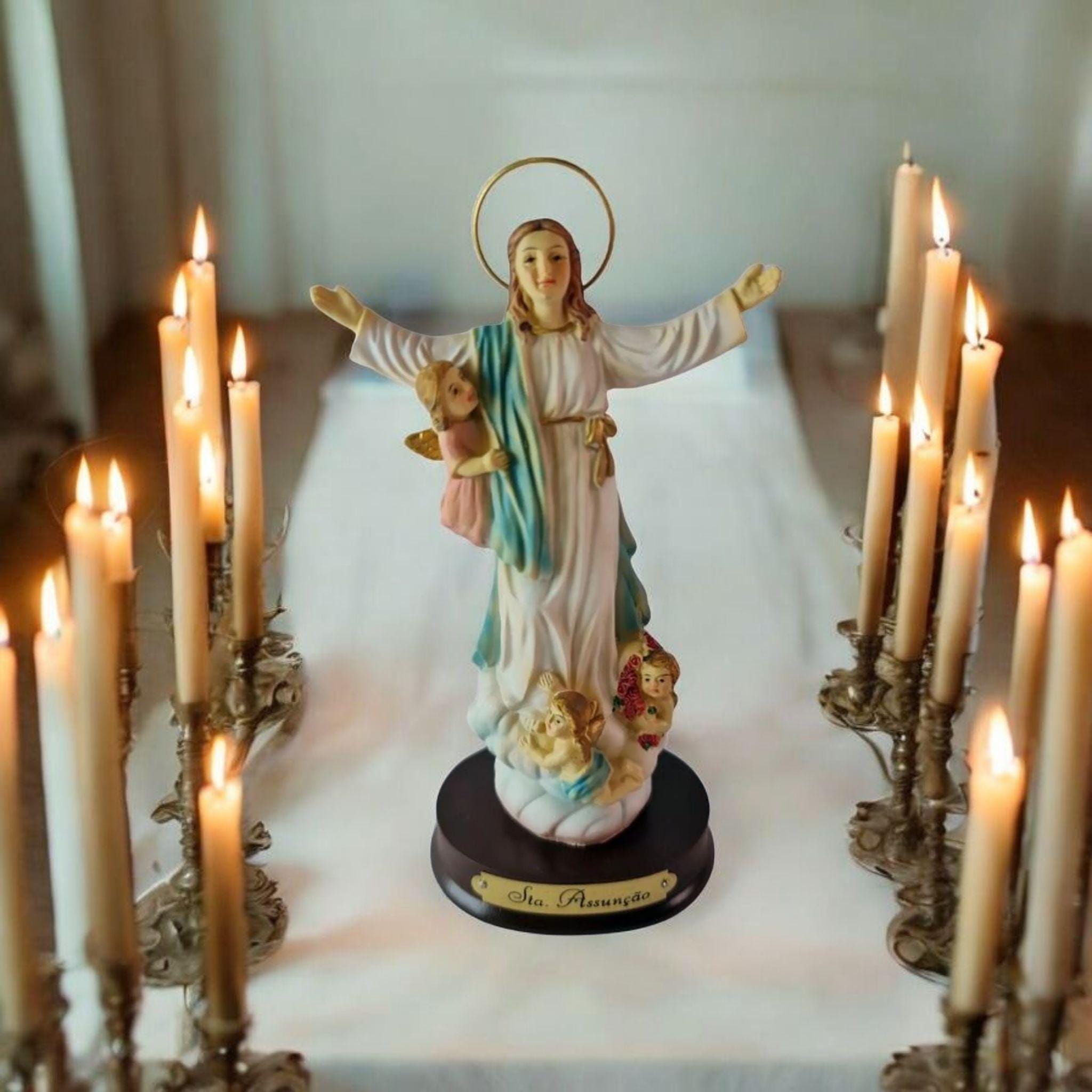 Figura de la Virgen de la Asunción en Resina Fina (Varios Tamaños) , productos Religiosos