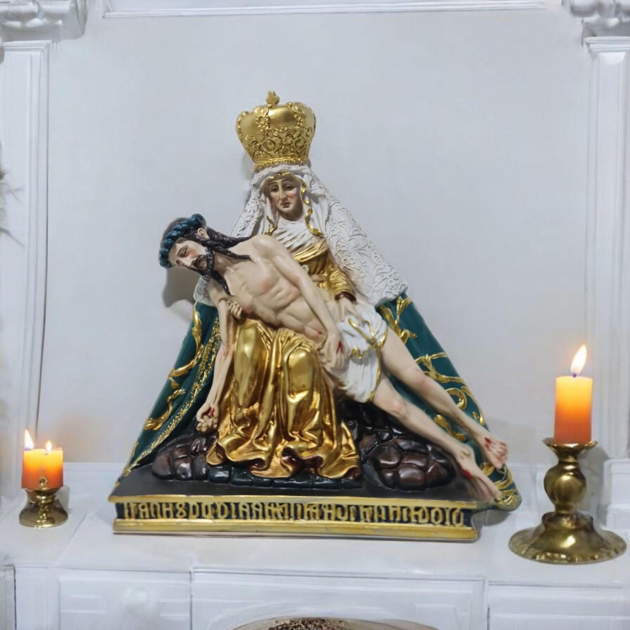 Figura de la Virgen del Camino de León en Resina – 20 cm, productos Religiosos