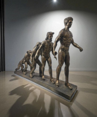 Escultura evolución humana