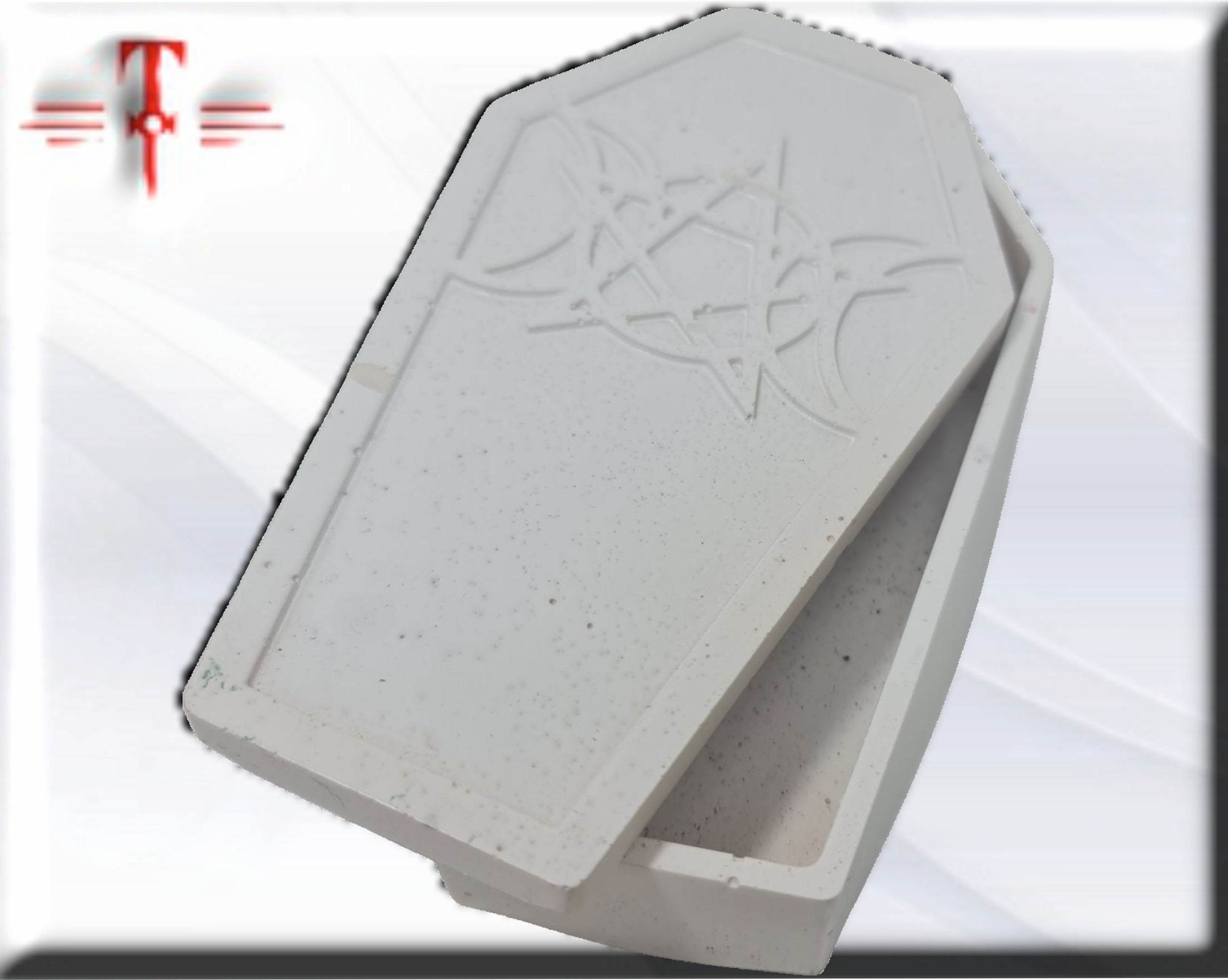 Ataud Blanco de resina , articulos esotéricos de calidad - Imagen 2