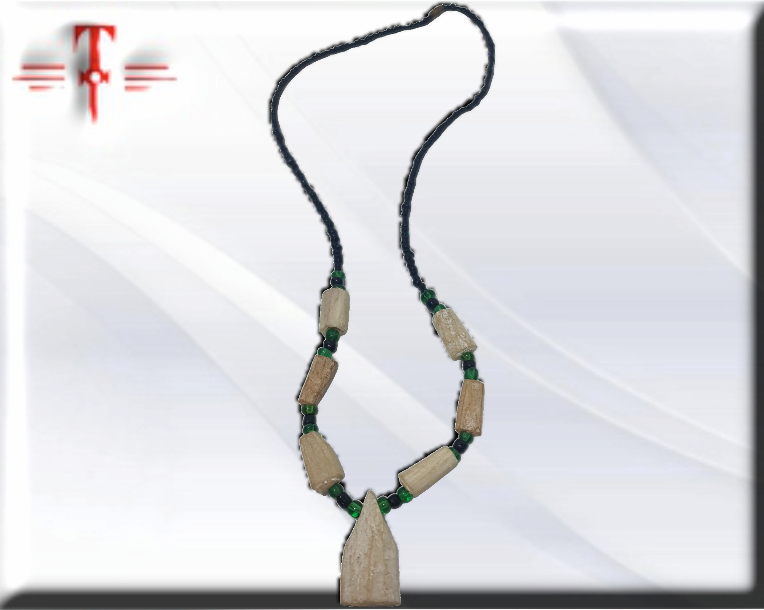 Colgante africano de hueso, suerte , dinero , Original from Benín Protection , amuleto - Imagen 2