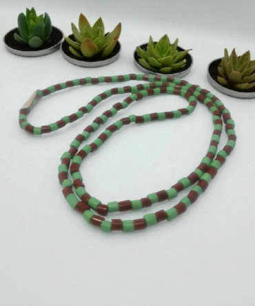 Collar nigeriano de 6 mm, Ifá ,Babalawo , Yoruba , Nigeria