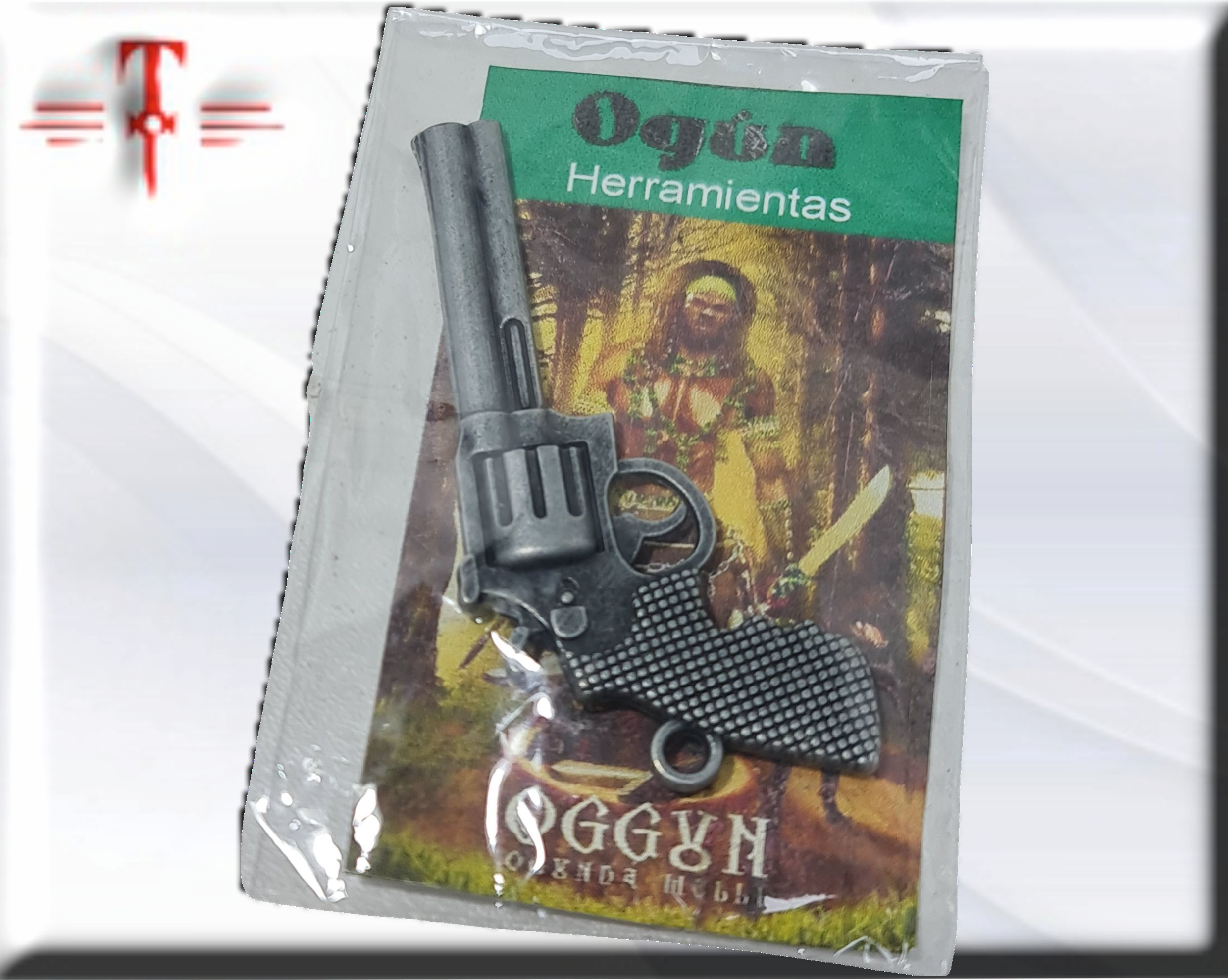 revólver de metal , refuerzo Ogun , Santería , productos religiosos - Imagen 2