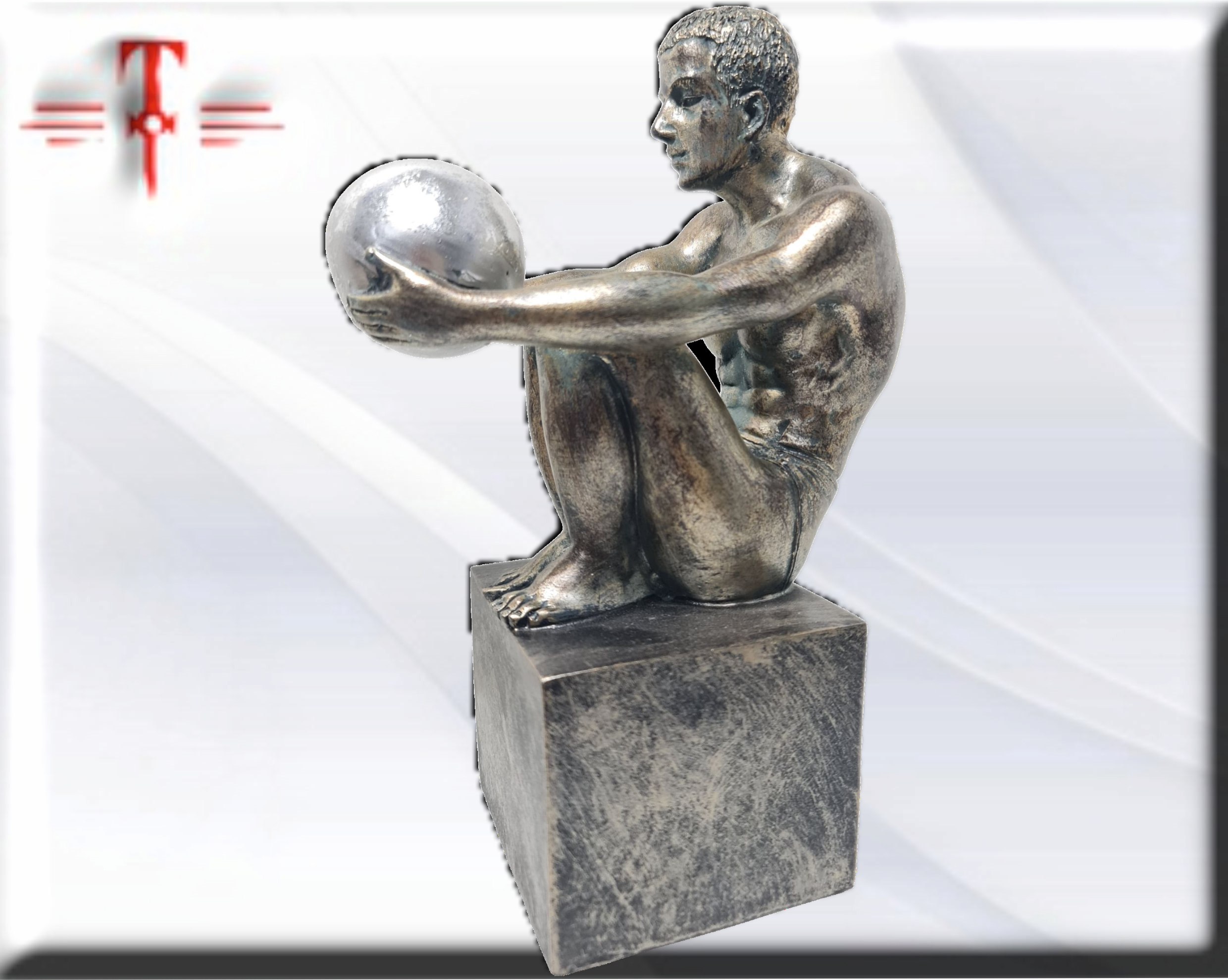 hombre sentado con bola, de estilo Veronese - Imagen 3