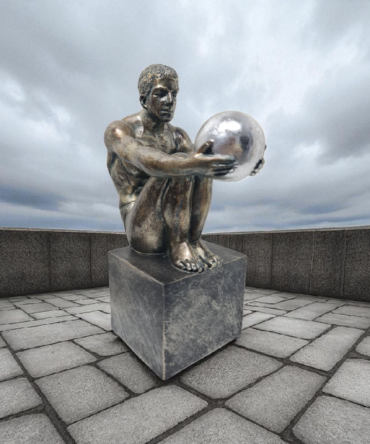 hombre sentado con bola, de estilo Veronese