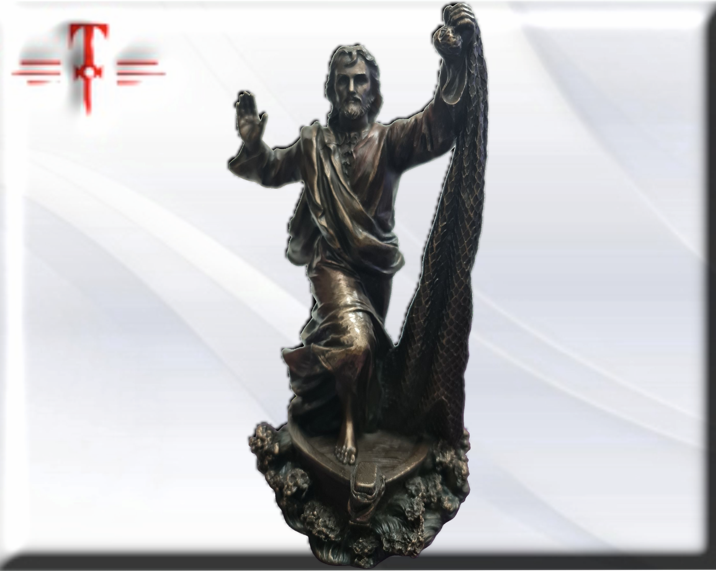 Jesus el Pescador estilo Veronese , Virgenes y santos catolicos - Imagen 5