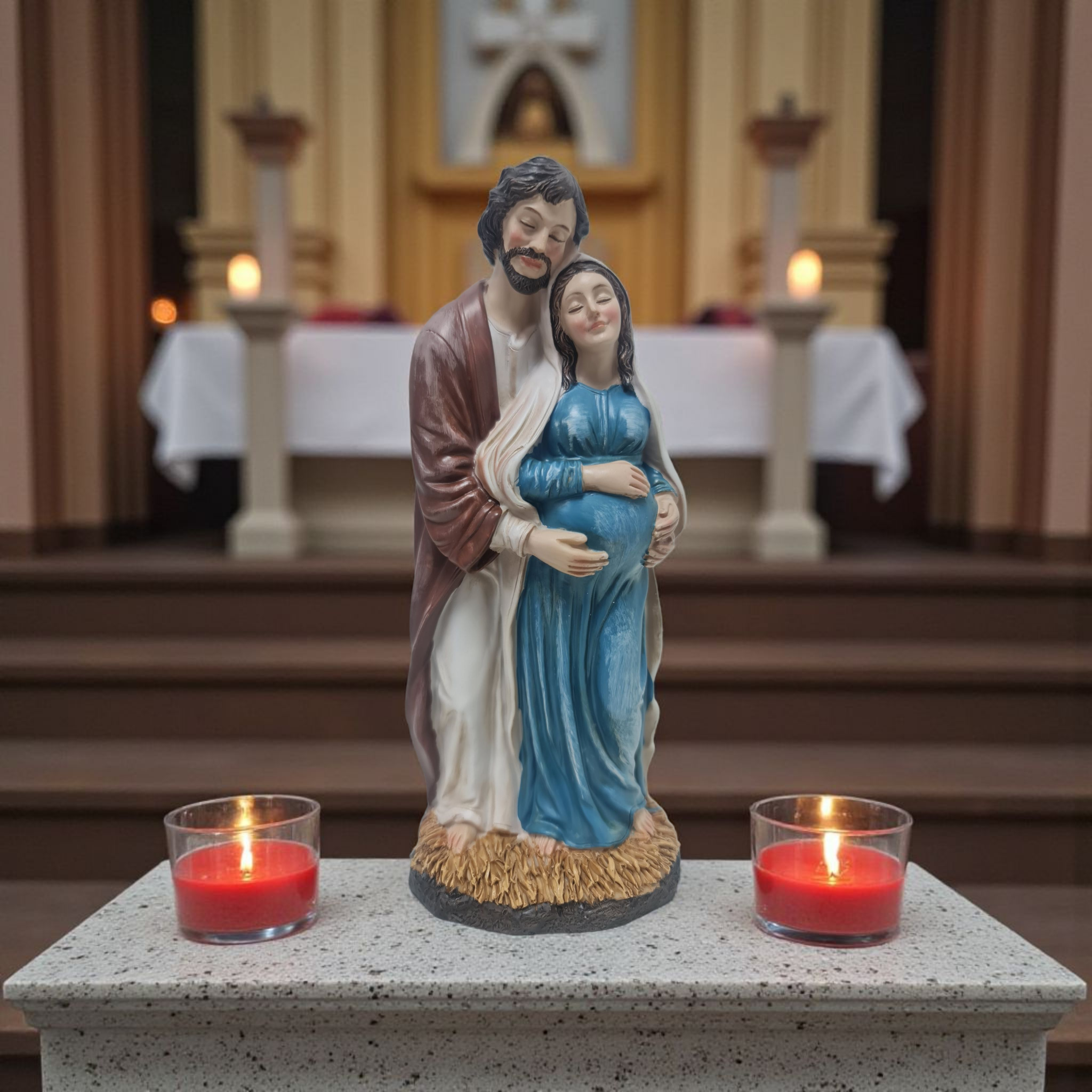 María y José durante la dulce espera , Santos y Vírgenes católicos , productos Religiosos