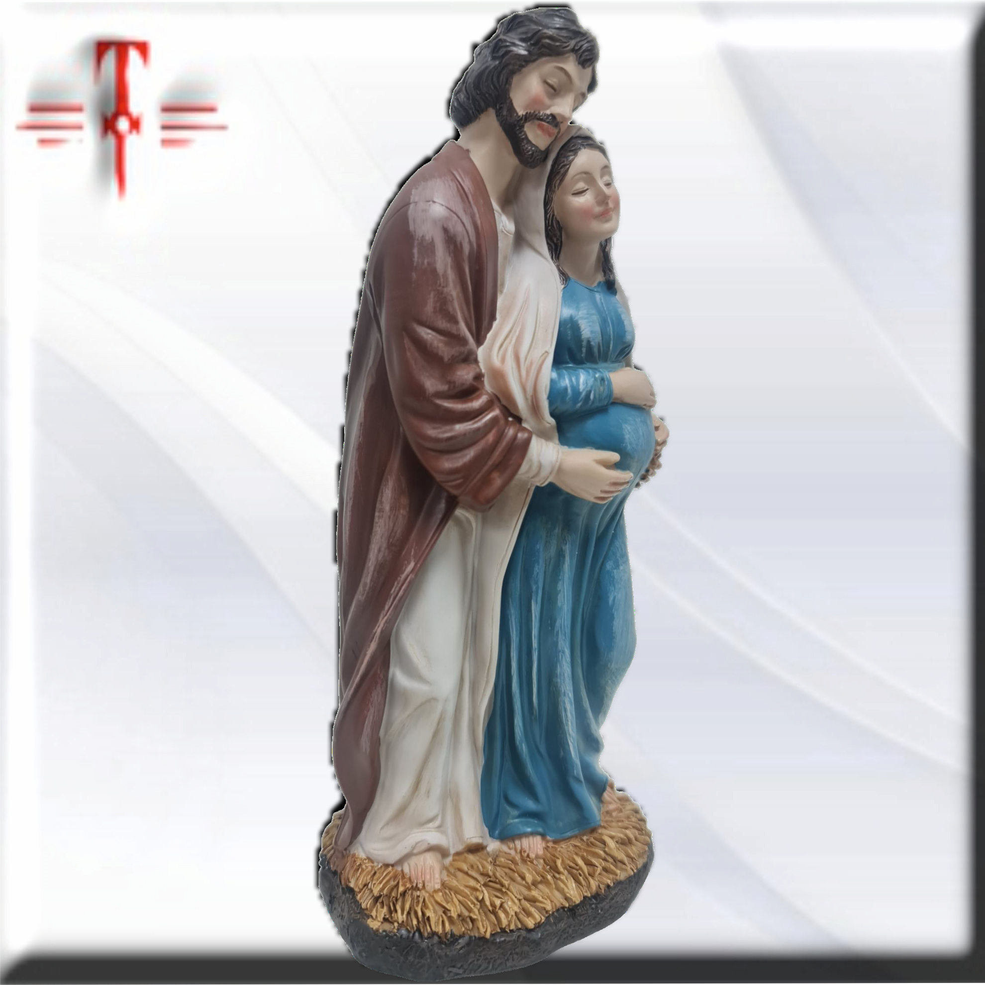 María y José durante la dulce espera , Santos y Vírgenes católicos , productos Religiosos - Imagen 3