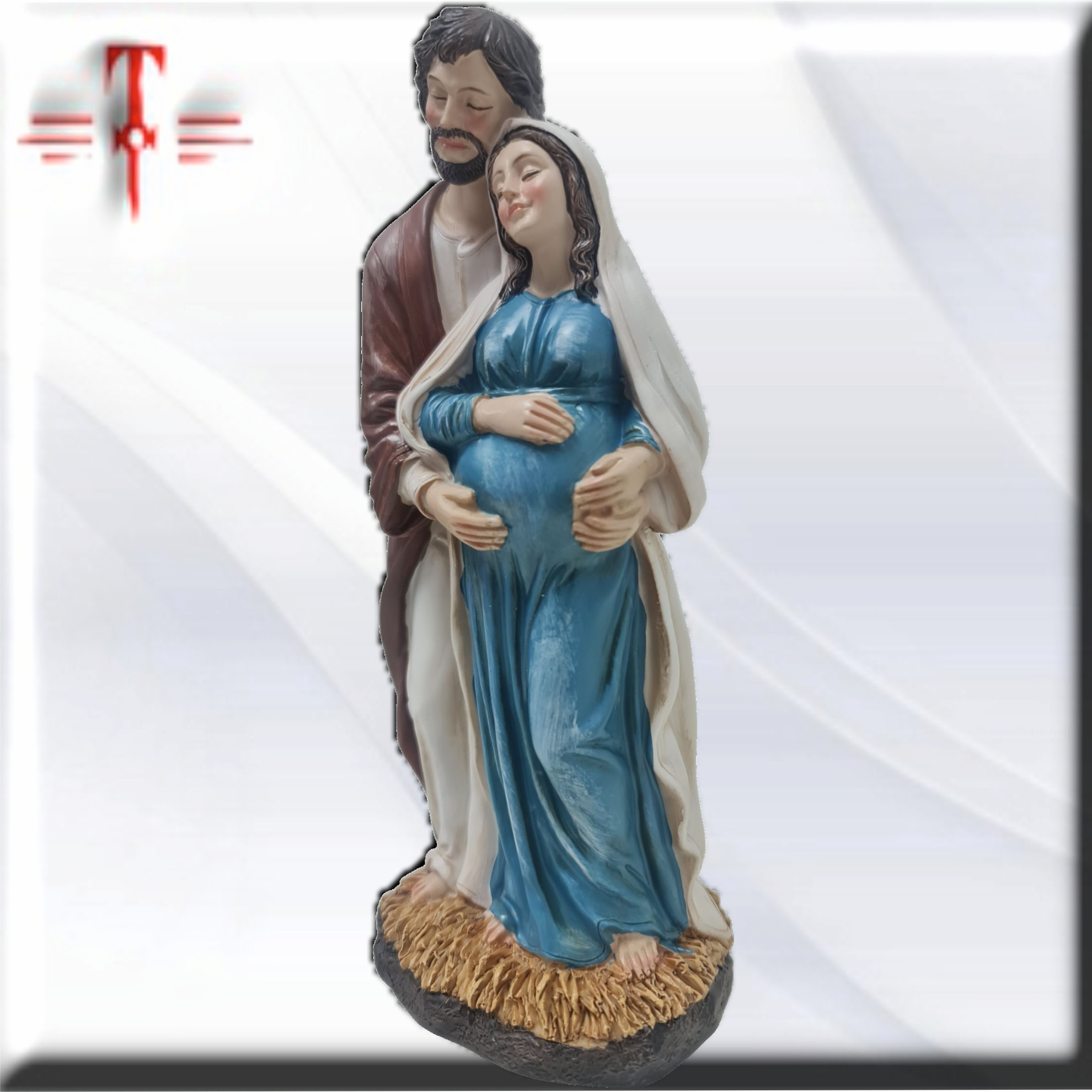 María y José durante la dulce espera , Santos y Vírgenes católicos , productos Religiosos - Imagen 4