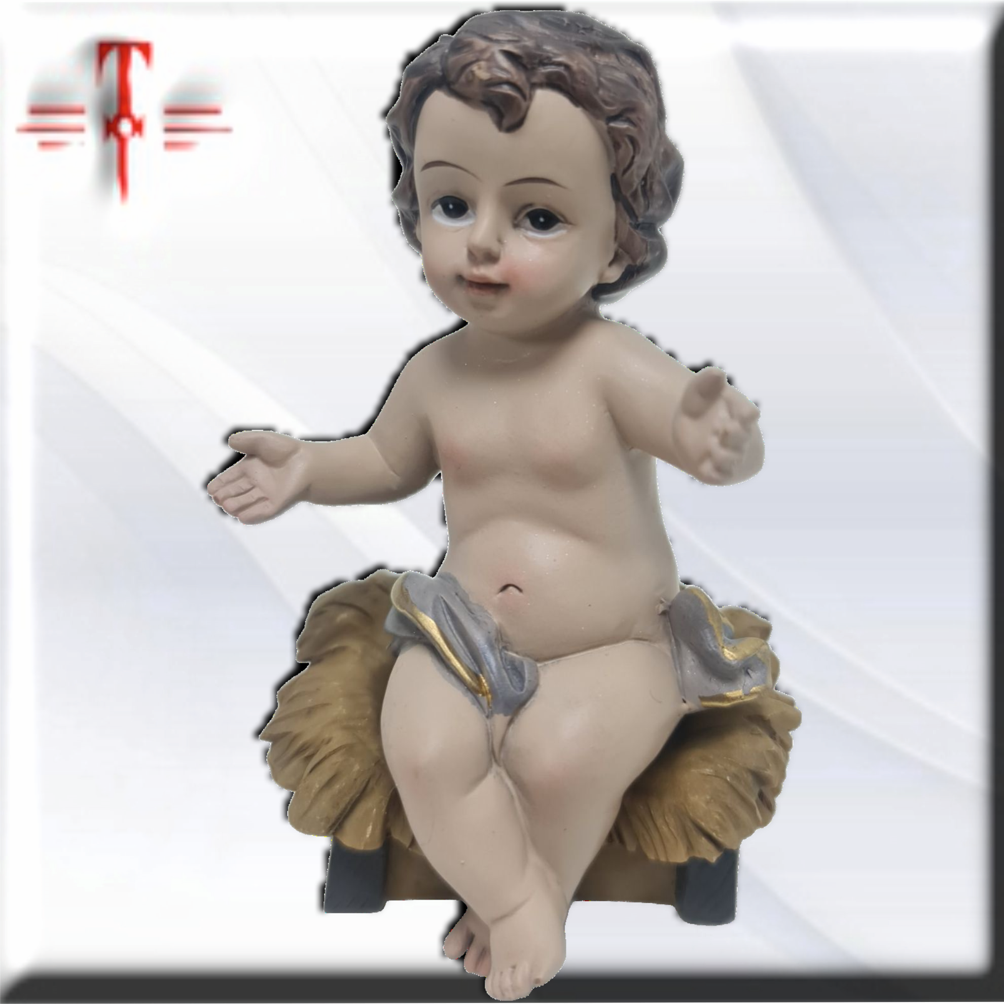 Niño Jesús sentado , Santos y Vírgenes católicos , productos Religiosos - Imagen 2
