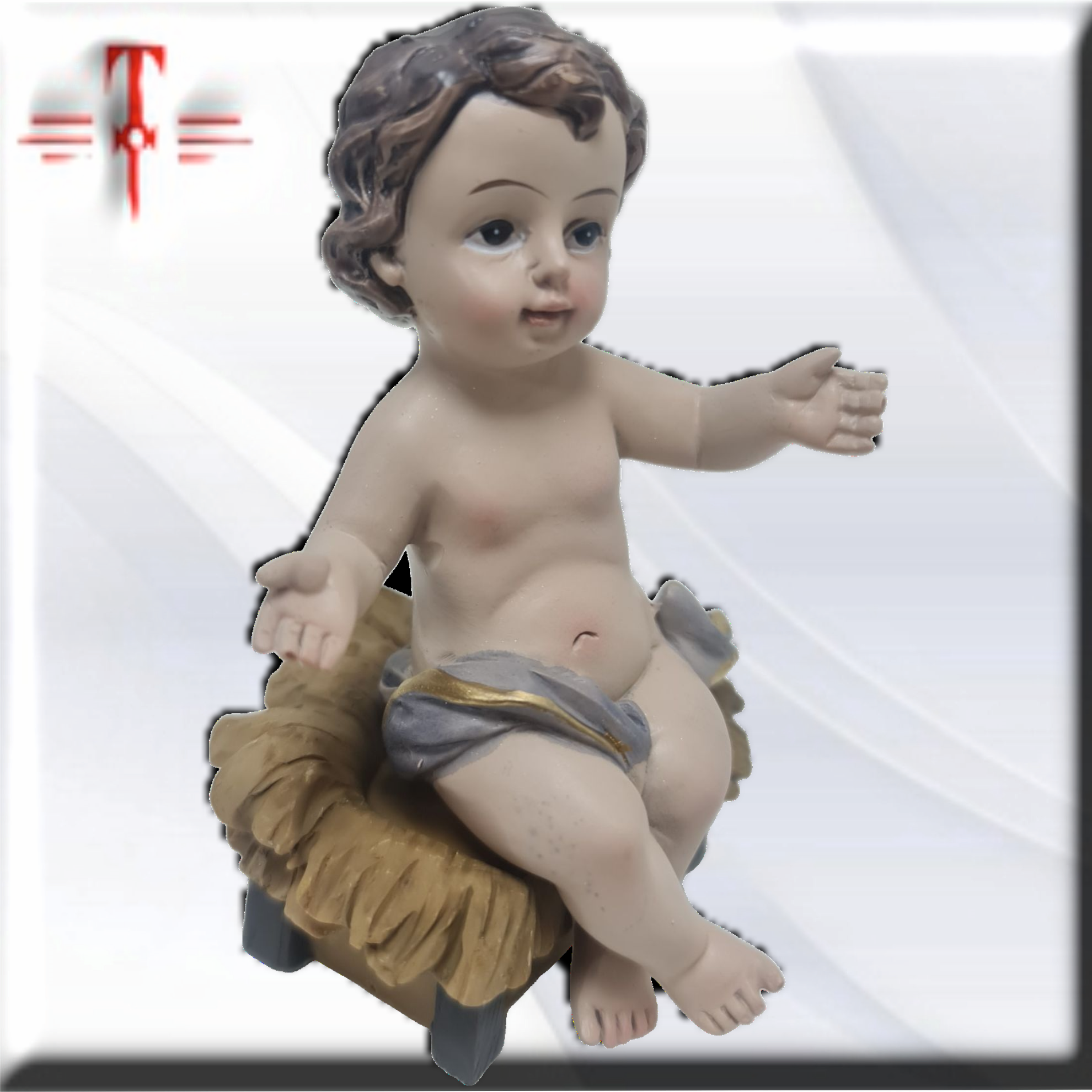 Niño Jesús sentado , Santos y Vírgenes católicos , productos Religiosos - Imagen 3