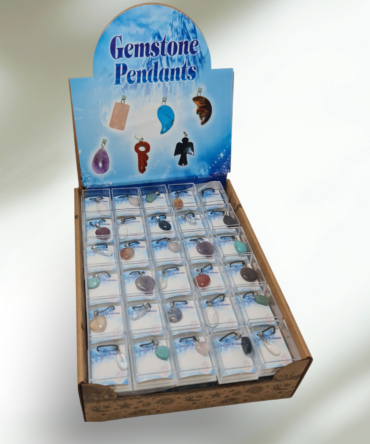 Colgantes de gemas naturales variados