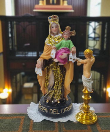 Figura de la Virgen del Carmen en Resina – 10 cm. Santos y vírgenes católicos, productos religiosos