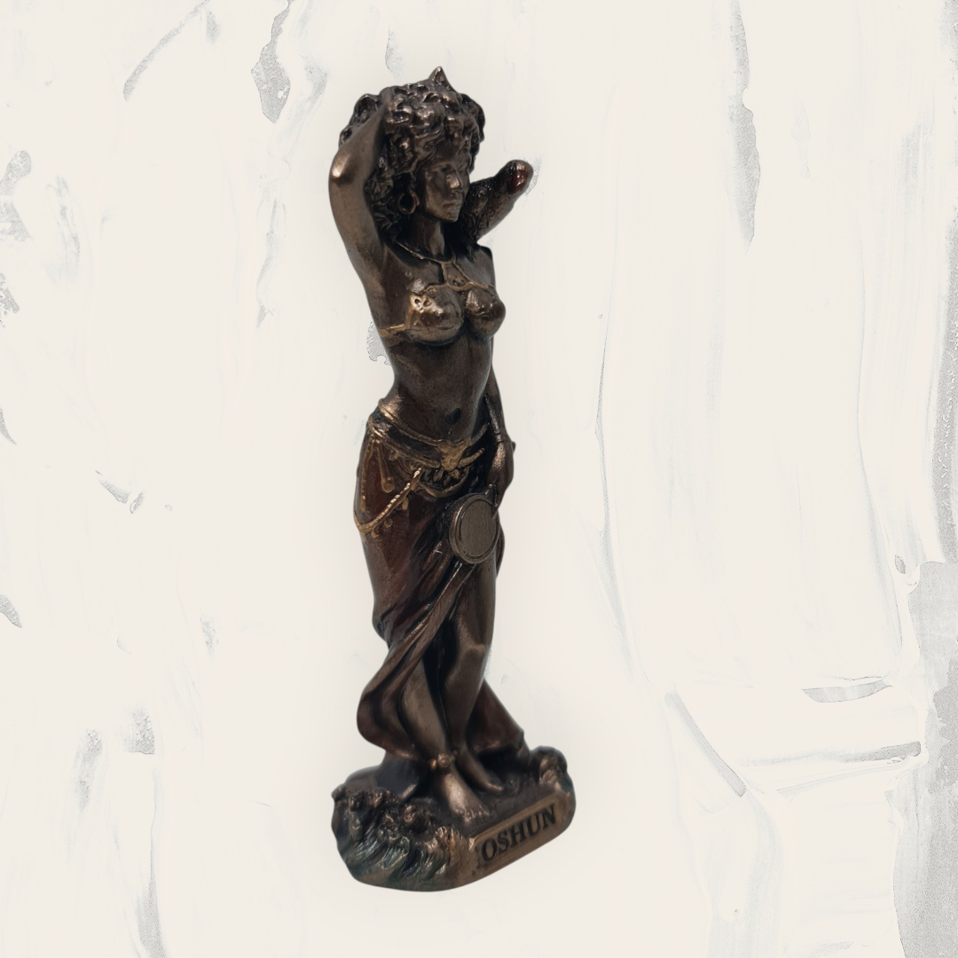 Orisha Oshun 9cm , estilo veronese , deidades yoruba , Santeria , dioses africanos - Imagen 3
