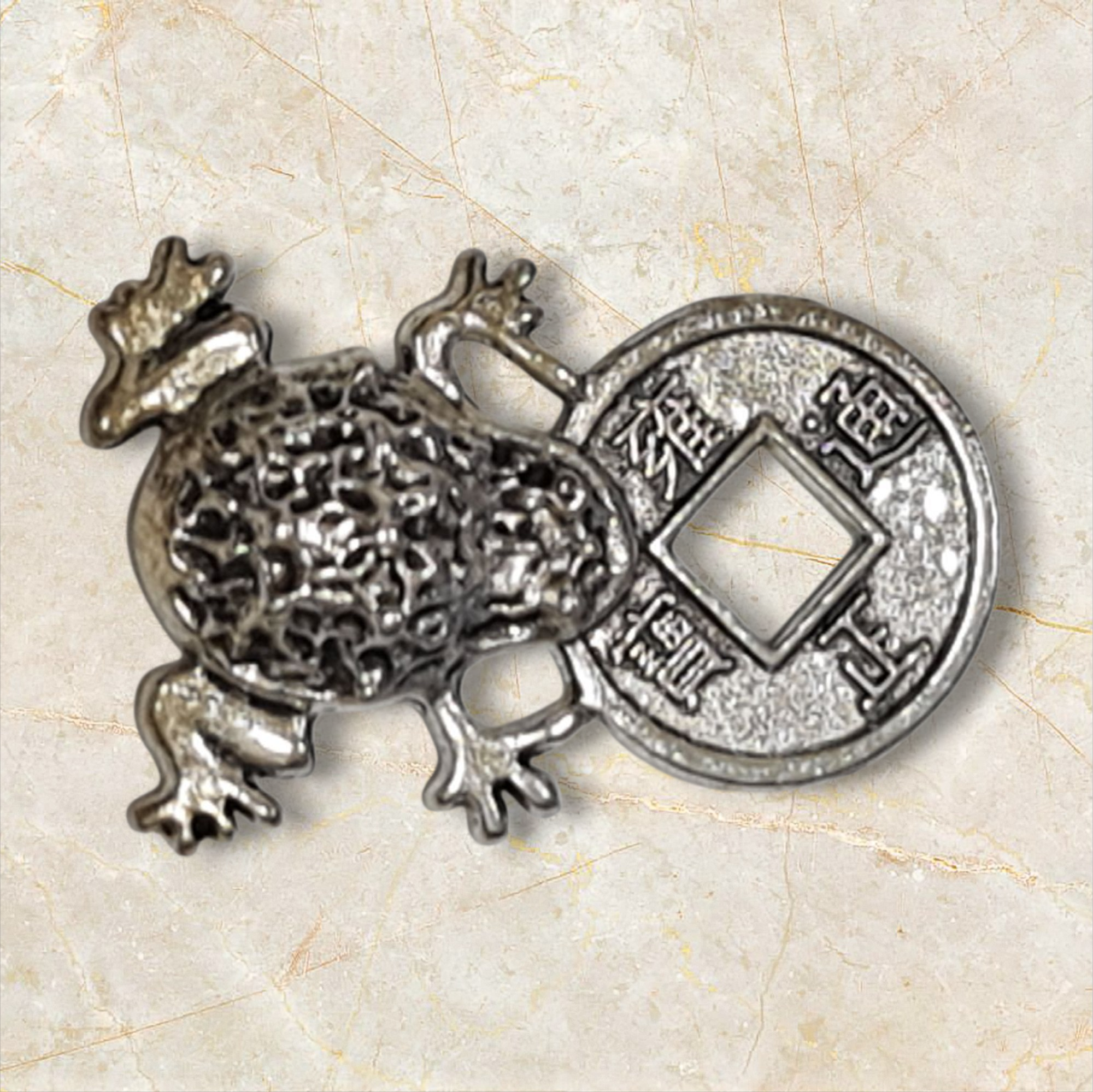 colgante amuleto Rana de la suerte - Imagen 2