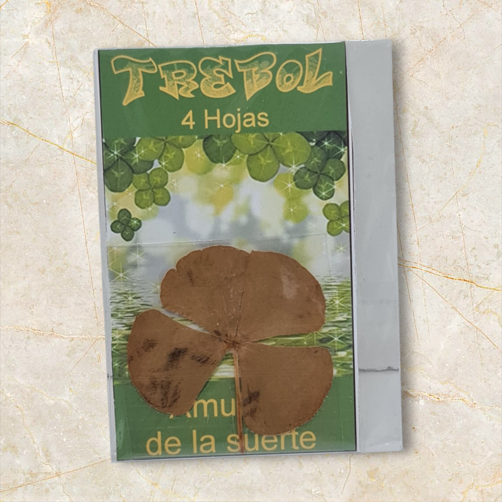 Trebol 4 hojas de la suerte