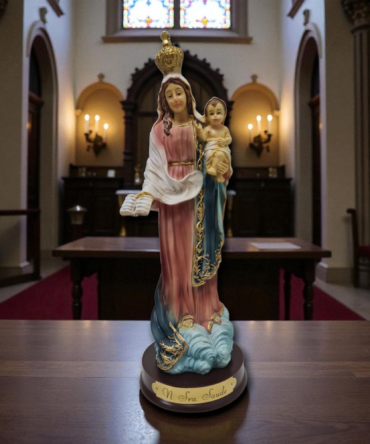 Nuestra Señora de la salud ( Saude ) con niño , virgenes y santos catolicos