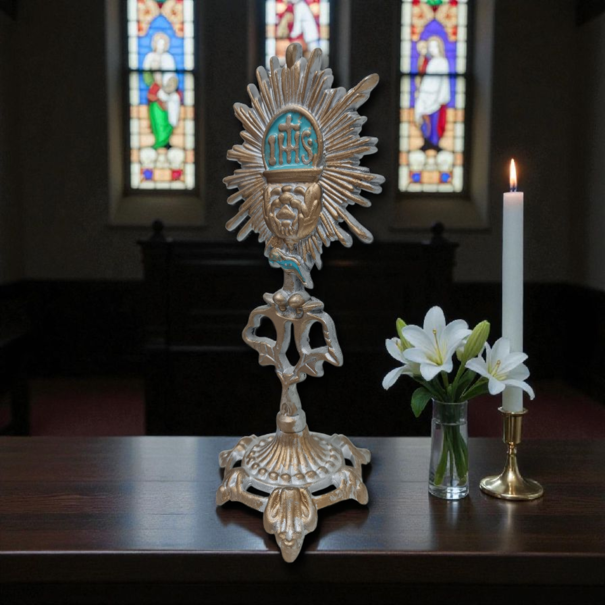 Ostensorio , Custodia , articulos religiosos - Imagen 3