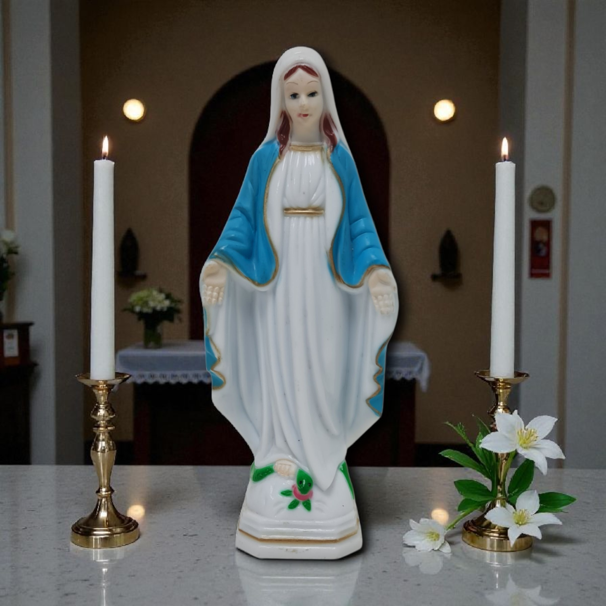 Virgen milagrosa PVC , virgenes y santos catolicos