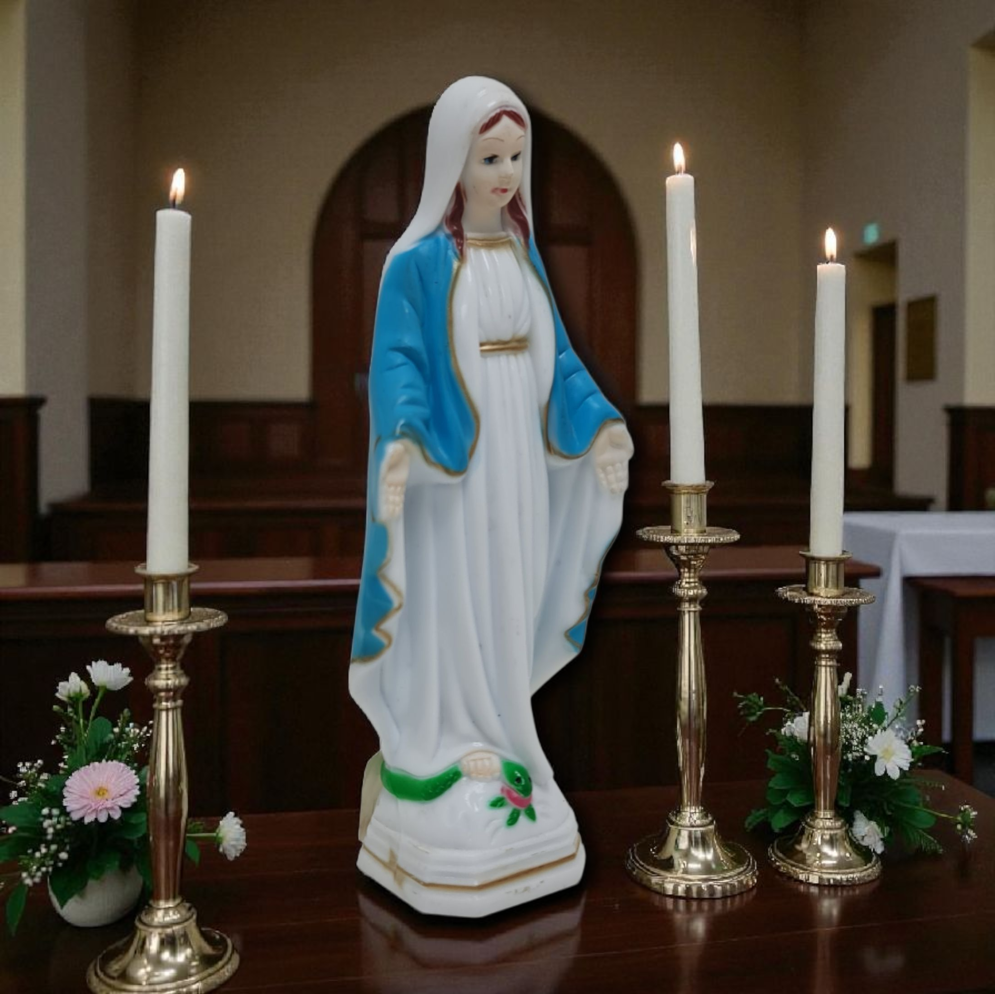 Virgen milagrosa PVC , virgenes y santos catolicos - Imagen 2