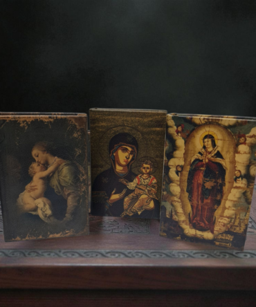 Caja con forma de libro , Santos y Vírgenes católicos , productos Religiosos