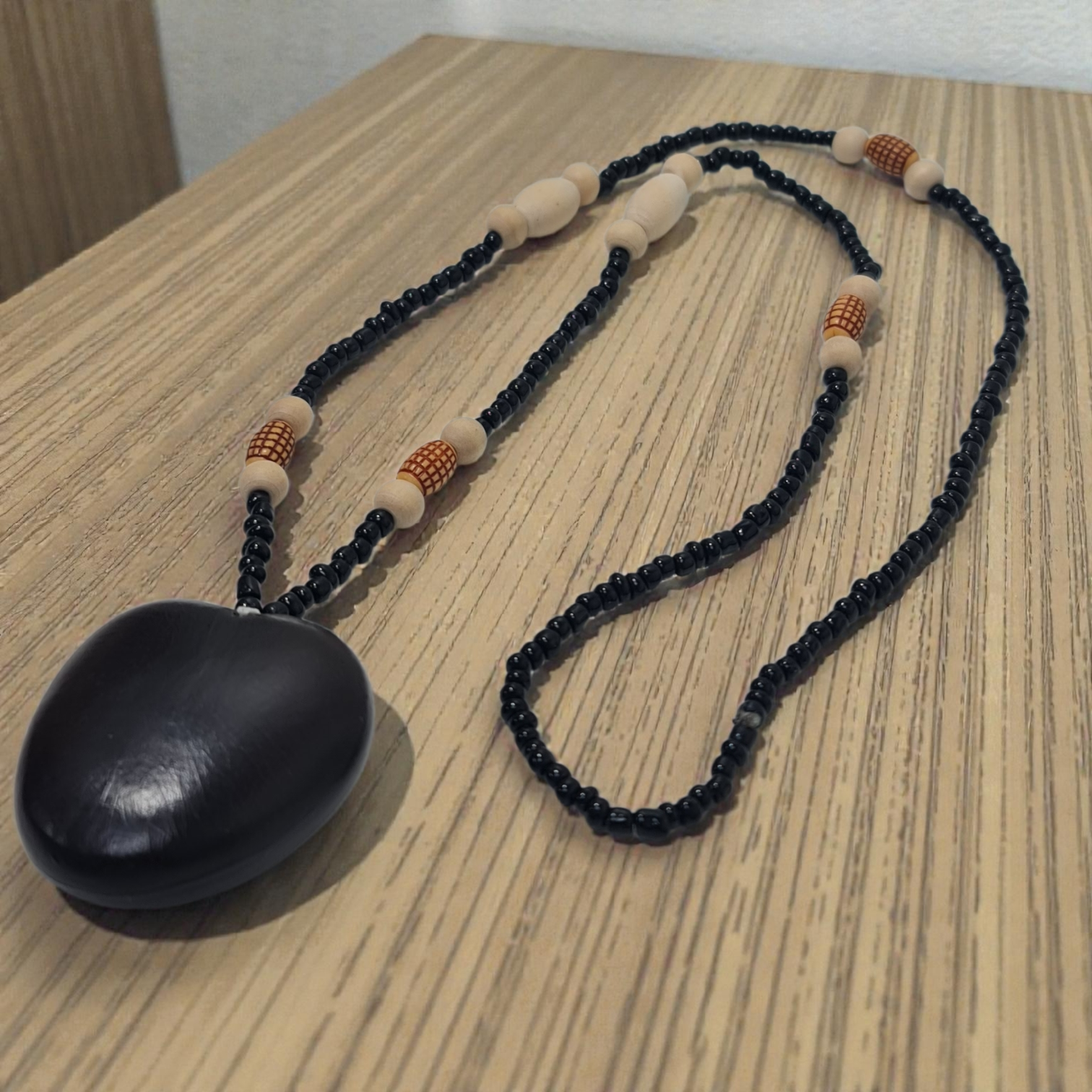 Amuleto, protección, collar de corazón Shangó , corazón de Mar , cayajabo - Imagen 3