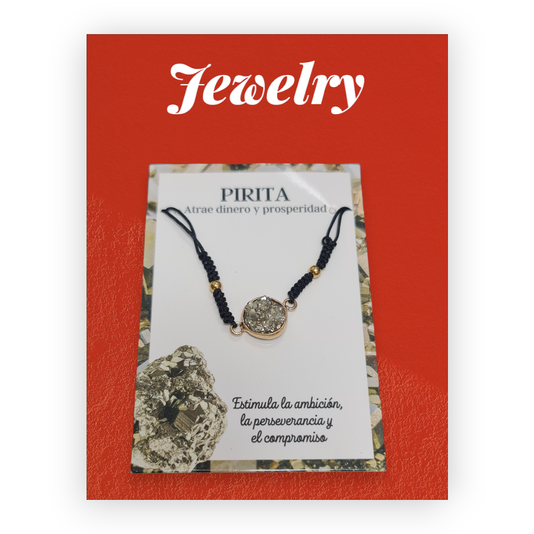 Pulsera con Pirita en bruto - Imagen 3