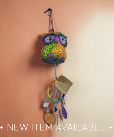 Colgador Buho colorido , dream catcher