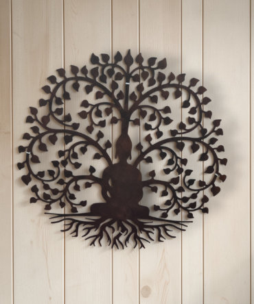 Árbol con buda laton 58cm