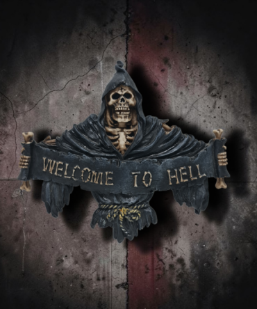 PLaca decorativa de pared , Welcome to Hell