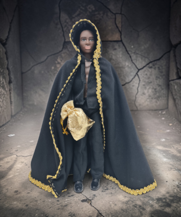 Muñeco Exu du oro , candomble, Kimbisa, Umbanda