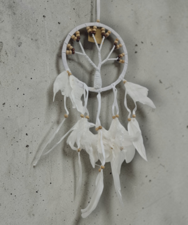 Atrapasueños macrame arbol Blanco