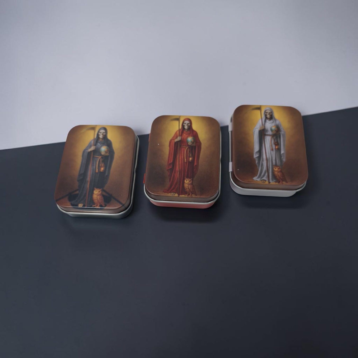 Estatua Santa Muerte 5cm , en lata , Santísima Muerte - Imagen 2