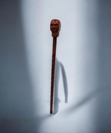 Bastón de carga Eggun con calavera , santería , Palo Mayombe , voodoo
