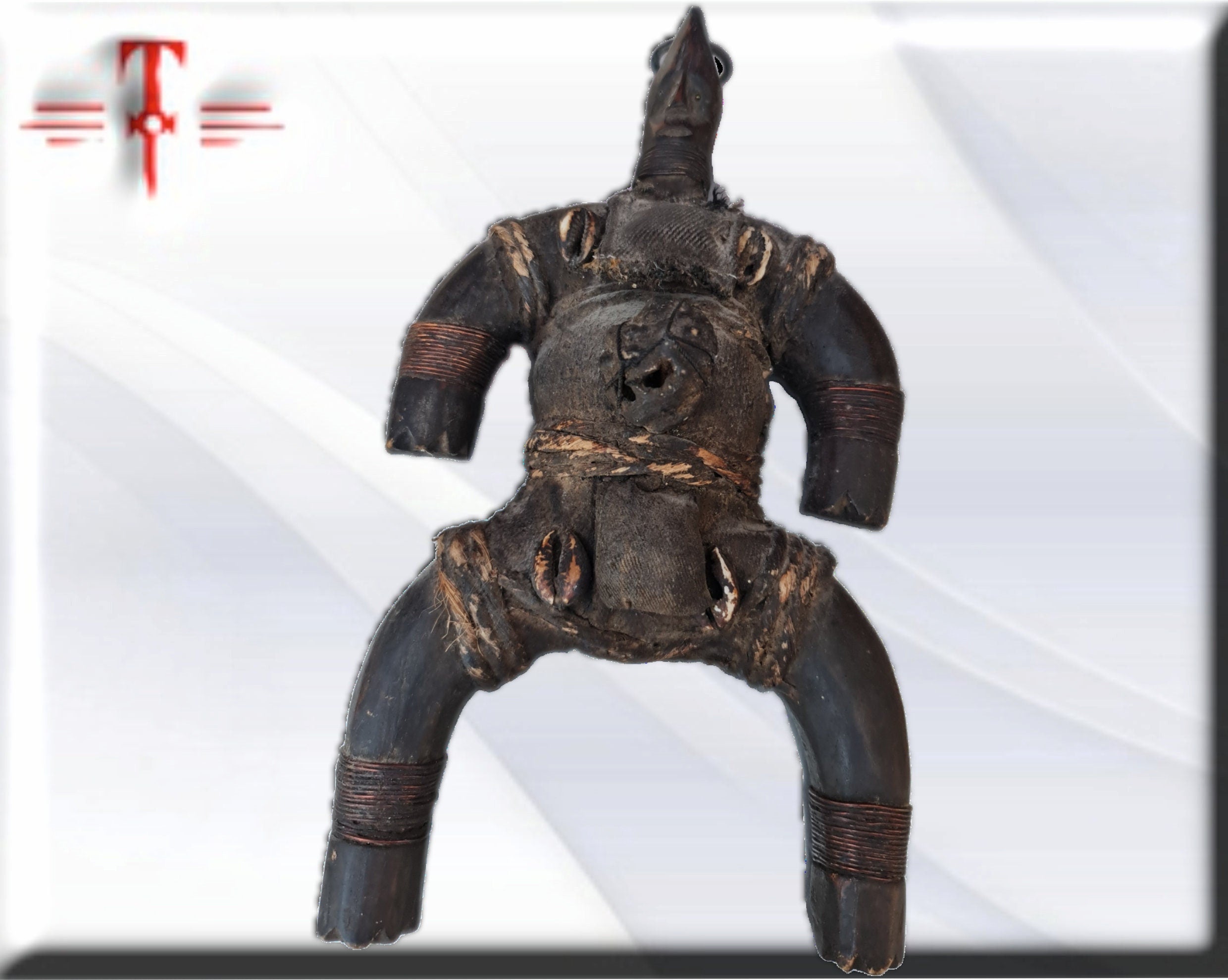 Fetiche Muñeca de la Fertilidad Namji (Camerún) – Arte Africano Tradicional (29 cm) - Imagen 6