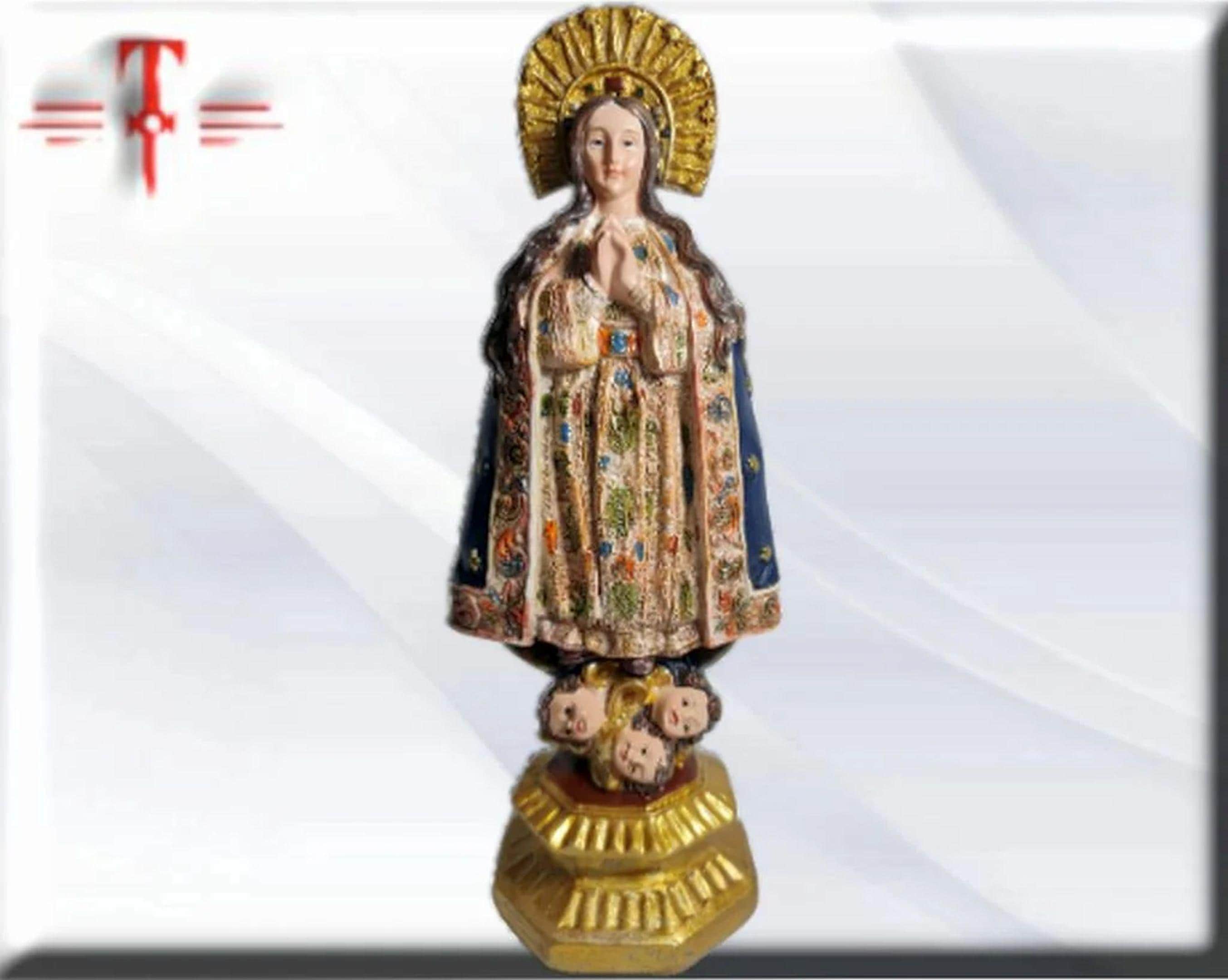 Figura de la Virgen de la Inmaculada en Resina Premium – 21 cm , productos Religiosos - Image 3