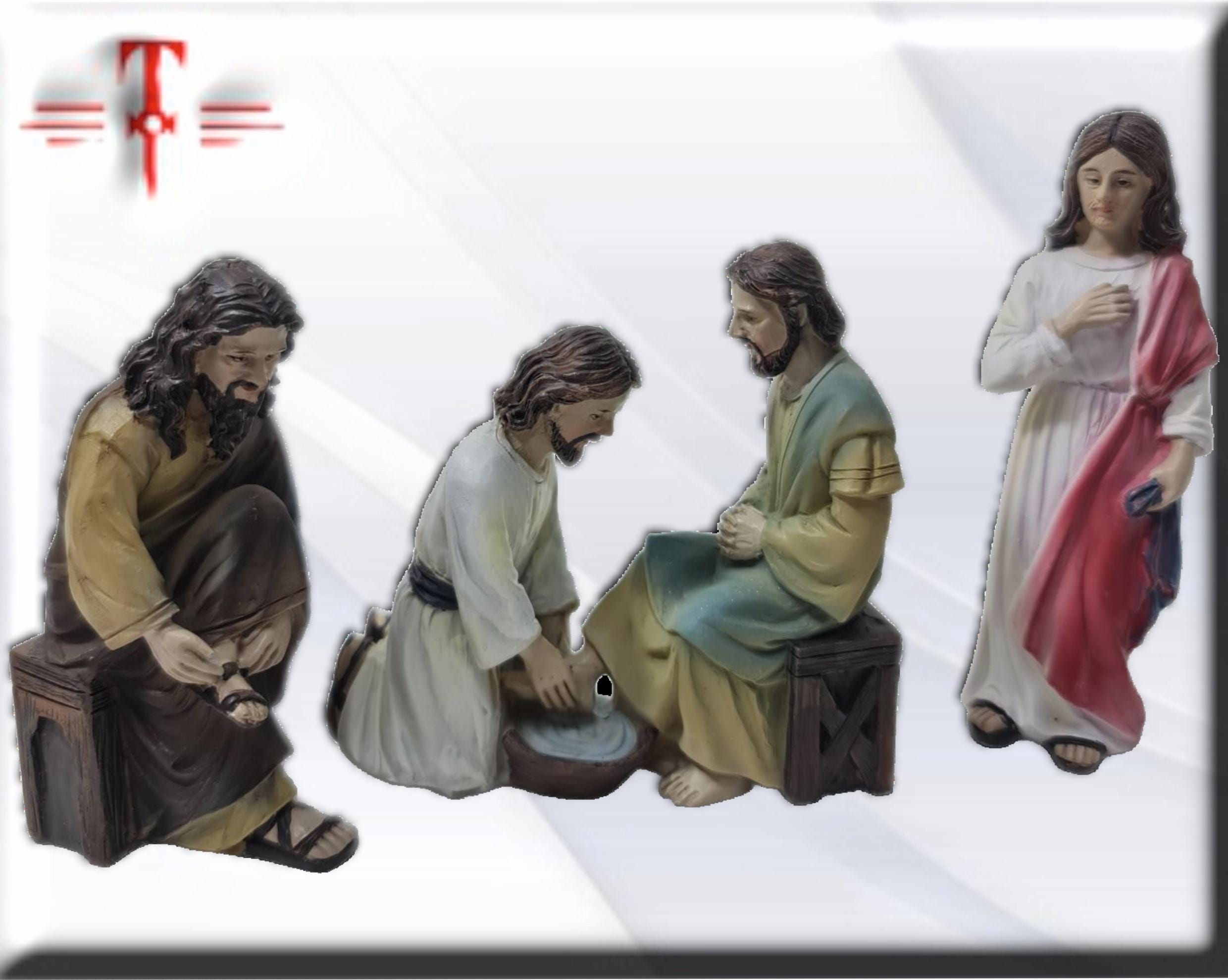 Lavatorio de los Pies . santos y virgenes catolicos , productos religiosos - Imagen 2