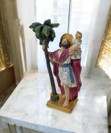 San Cristobal bajo Palmera , Santos y Vírgenes católicos , productos Religiosos