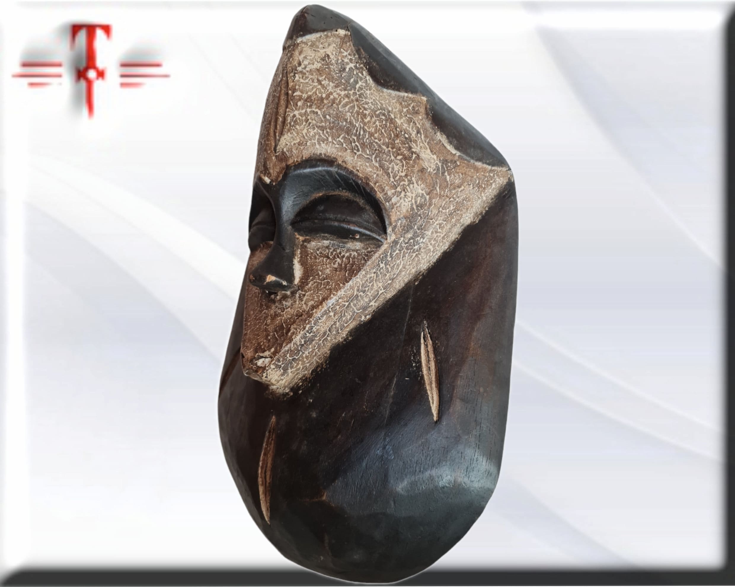 Máscara Luba Congo Arte africano , galería arte africano , antigüedad - Imagen 3