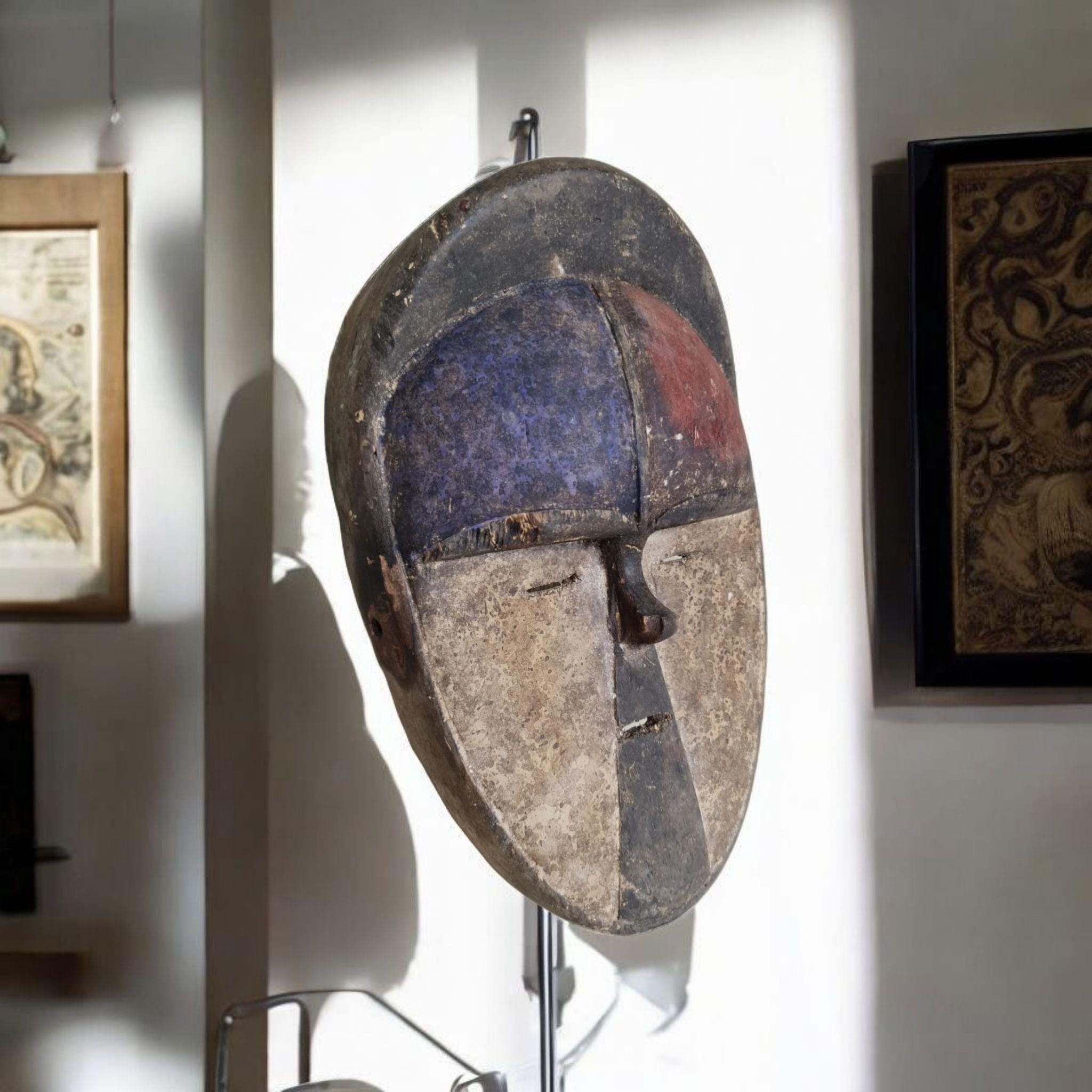 Antigua Máscara Dan (Liberia) – Principios del Siglo XX (32 cm)