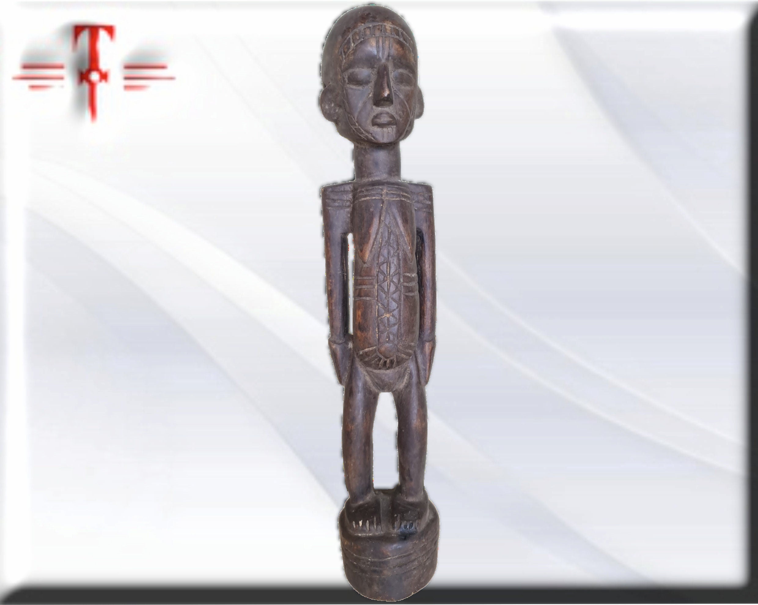 Fetiche Magbetu Congo Tribal , arte Africano , Galería de arte , hecho a mano - Imagen 5