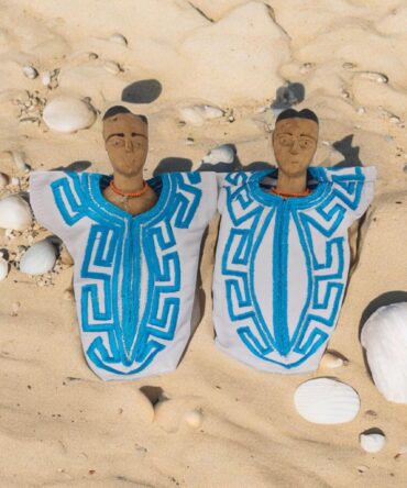 Pareja madera Venavi , Ibeji , jimagua  , original de Africa ( Benín ) Twins
