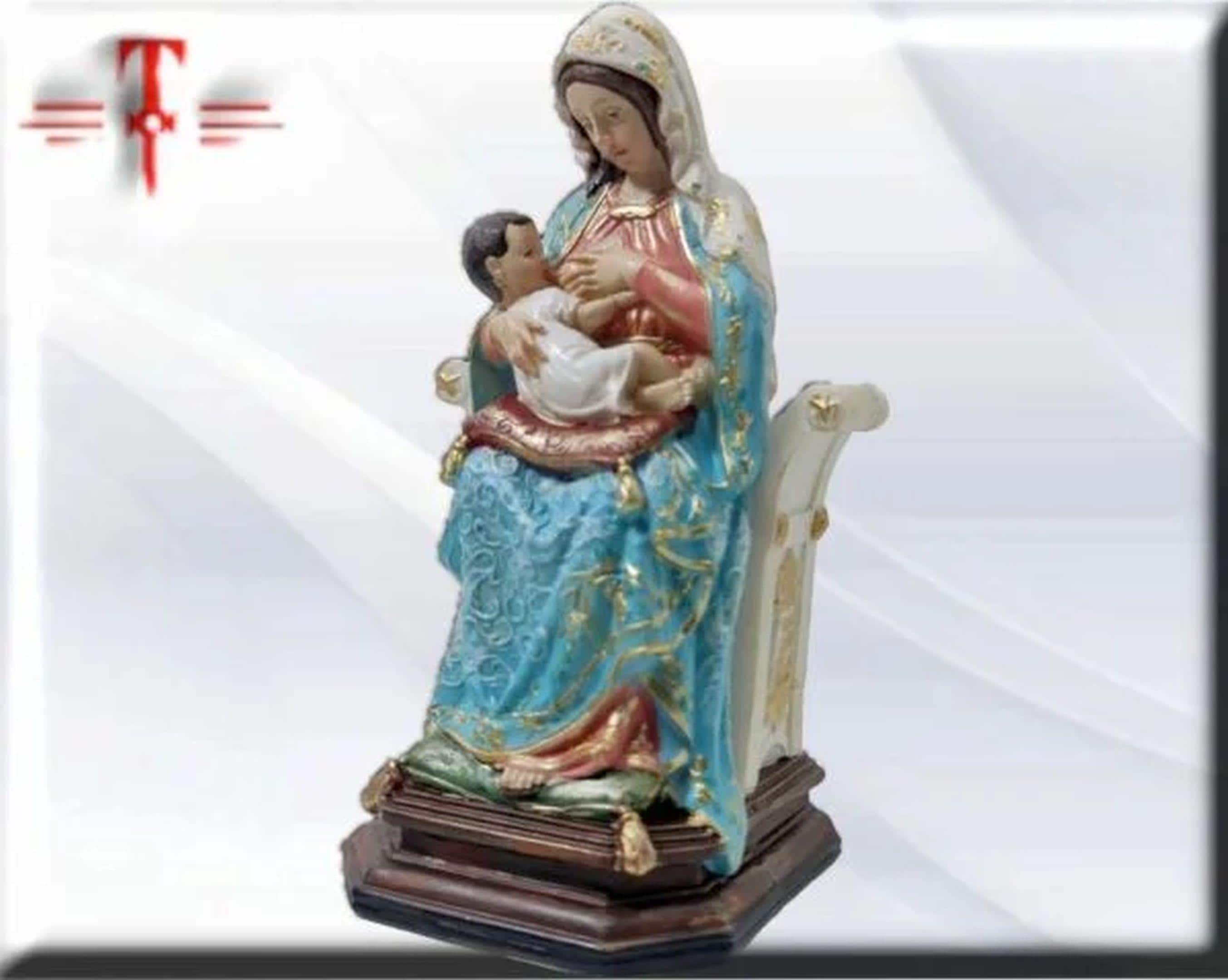 Figura de la Virgen de la Leche en Resina Premium – 15 cm, productos Religiosos - Image 4
