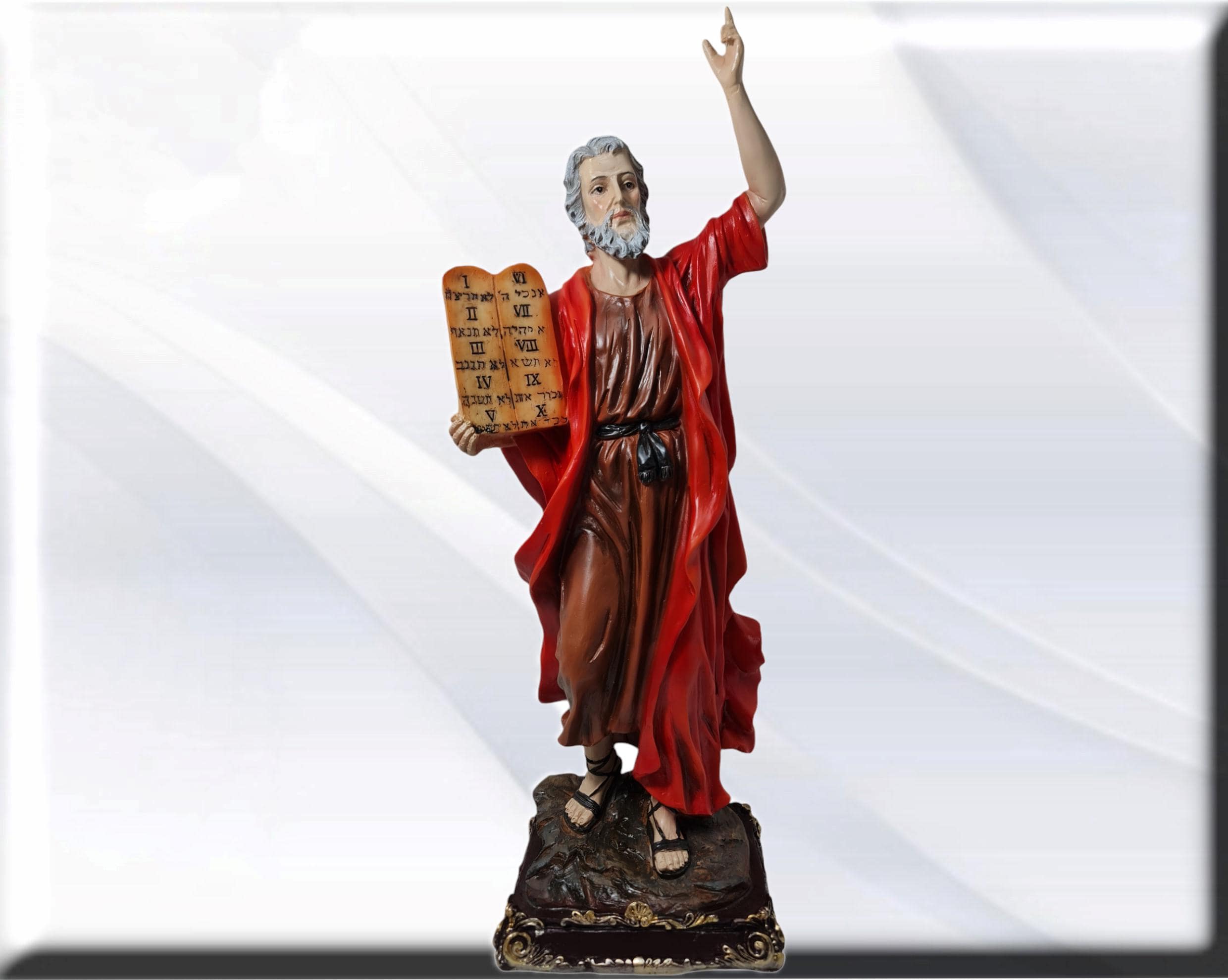 Figura de Moisés. Santos y vírgenes católicos, Productos religiosos, - Imagen 3