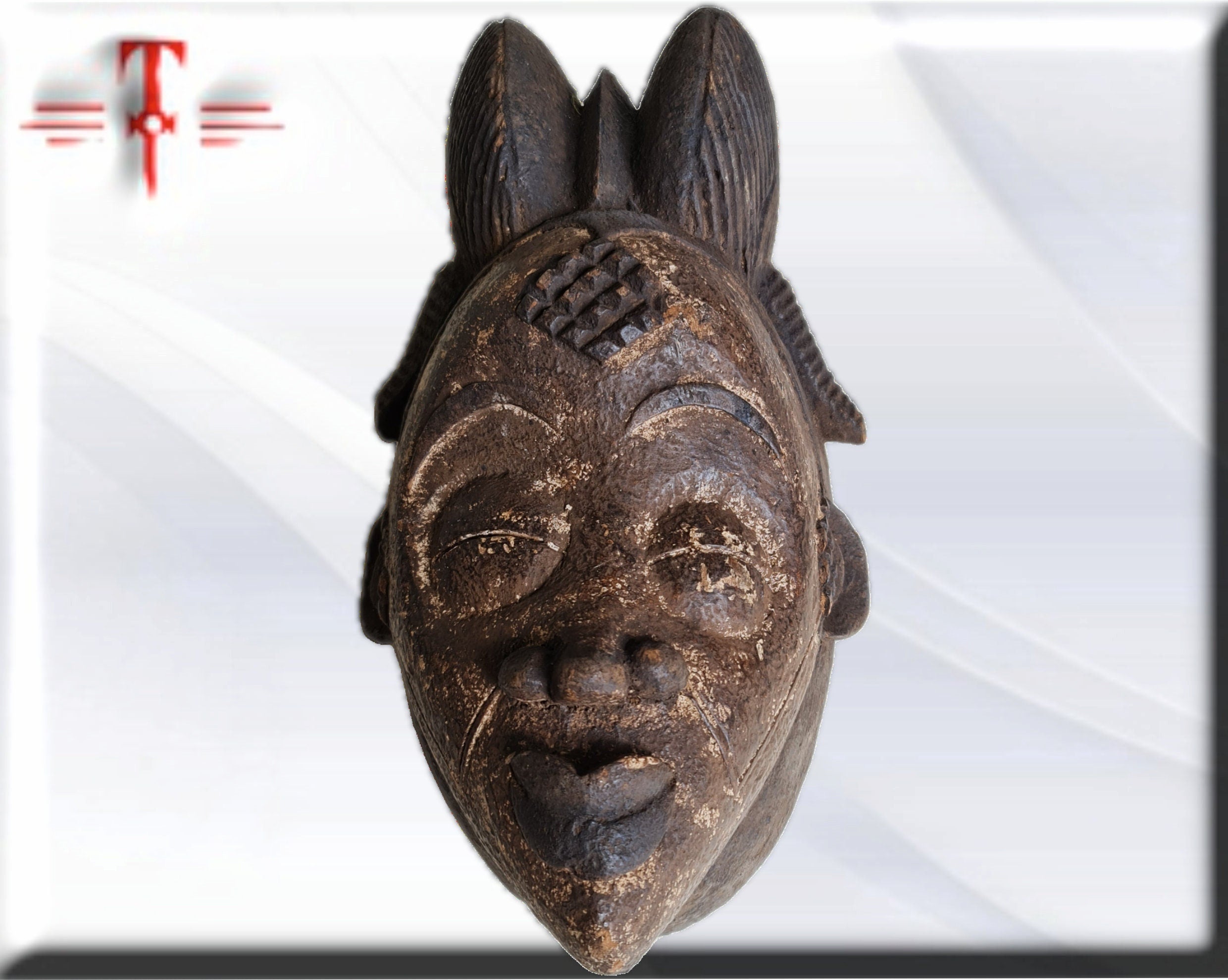 Máscara Antigua Punu (Gabón) – Ref: 236 – Arte Africano del Siglo XX - Imagen 5