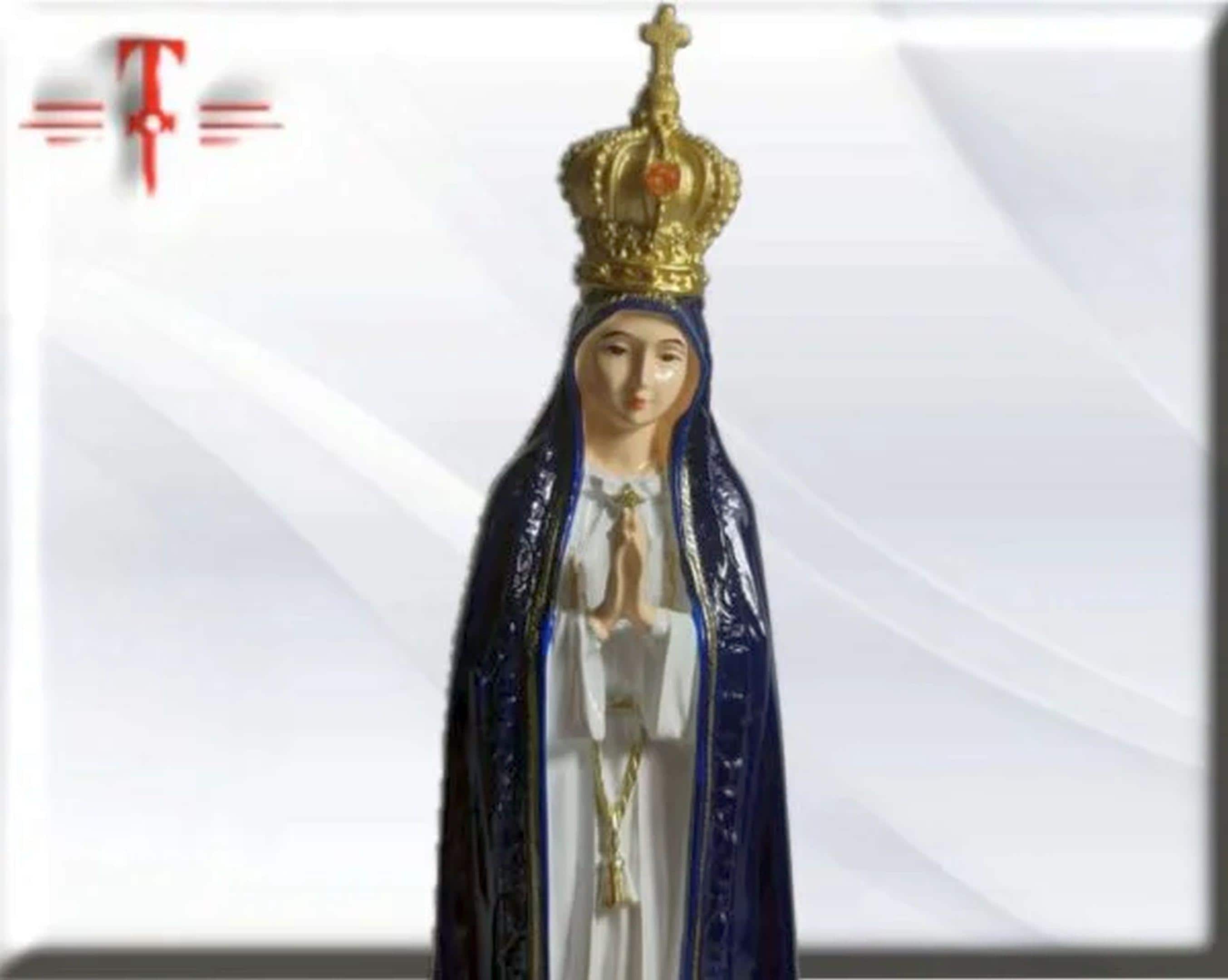 Virgen de Fátima manto azul , Santos y Vírgenes católicos , productos Religiosos - Image 4