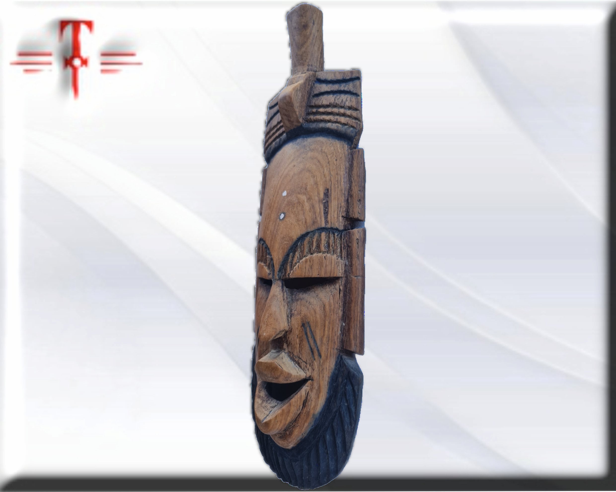 Máscara Antigua Tradicional – Arte Africano y Misticismo de Galería (39 cm) - Imagen 4