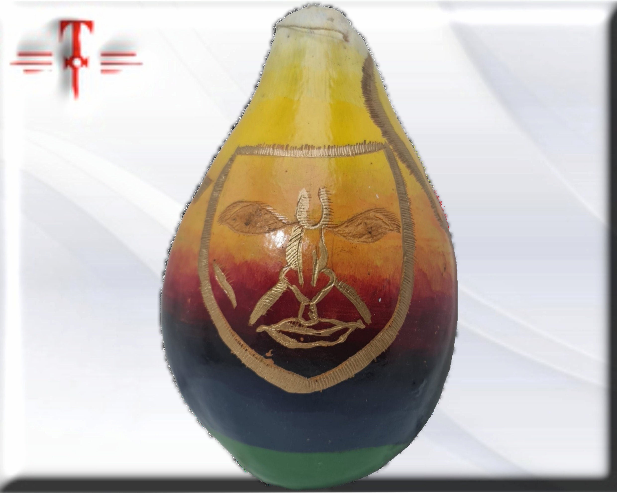 Calabaza hecha a mano , Orisha Oya - Imagen 5