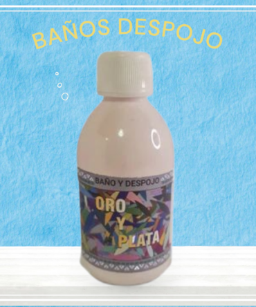 Oro y plata , baño de despojo con propósito, limpiezas energéticas
