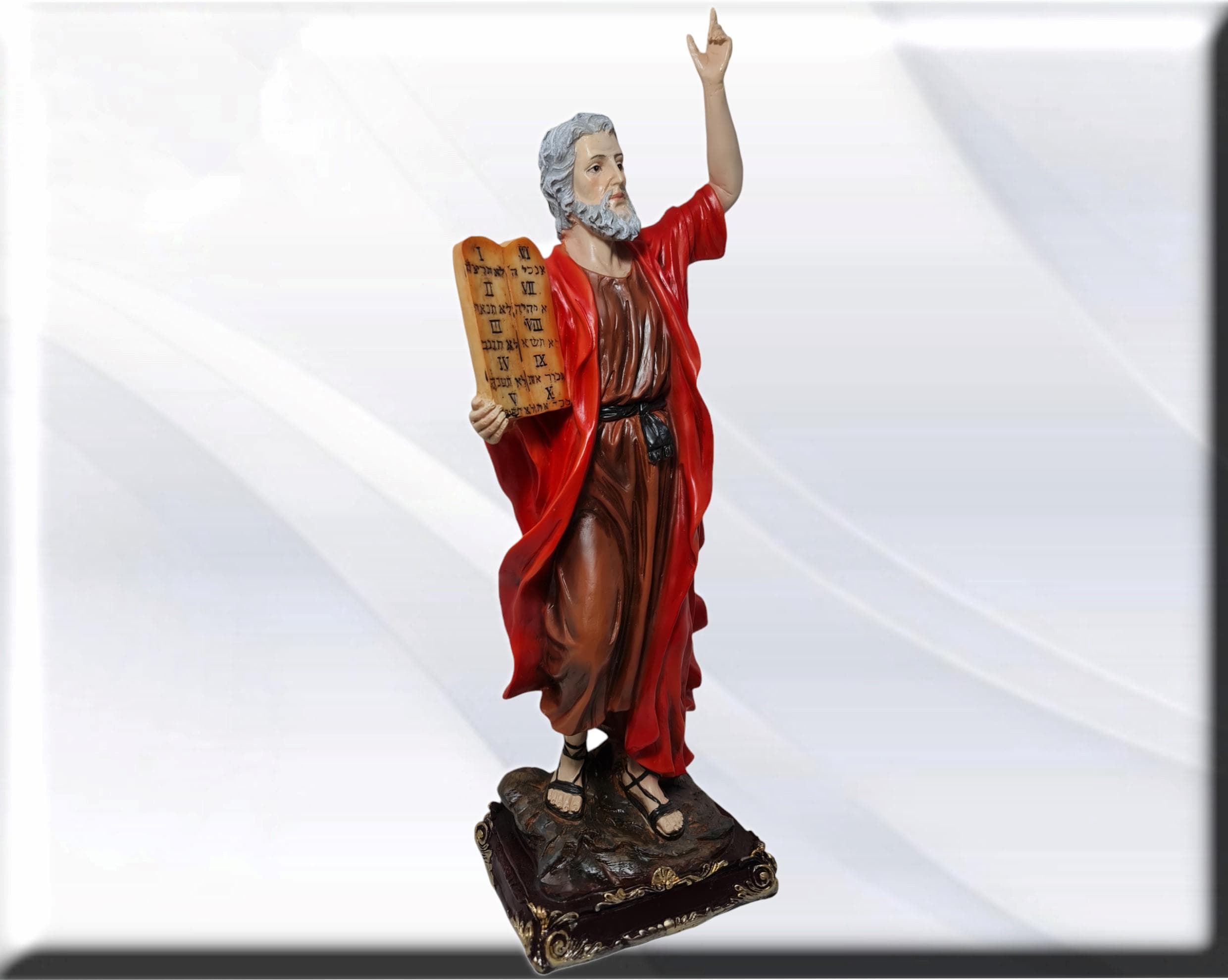 Figura de Moisés. Santos y vírgenes católicos, Productos religiosos, - Imagen 2